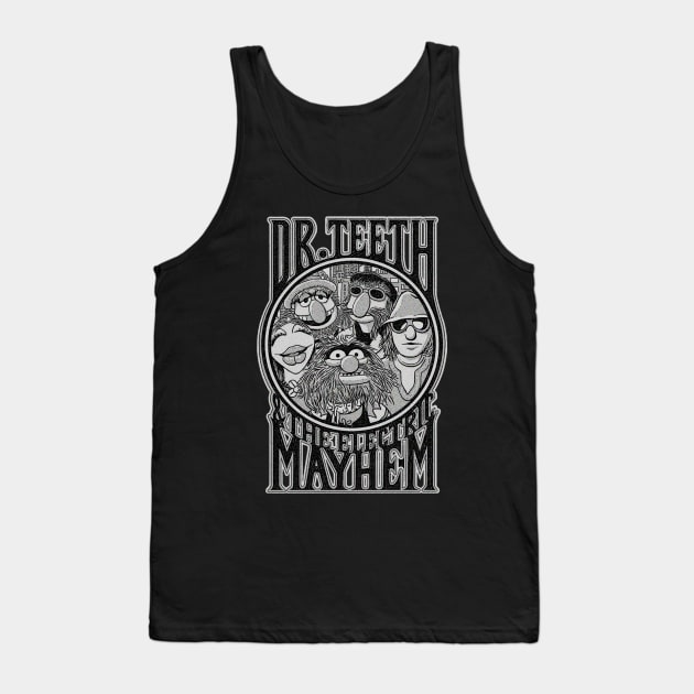 DR TEETH AND THE ELECTRIC MAYHEM VINTAGE Tank Top by BUSTLES MOTORCYCLE